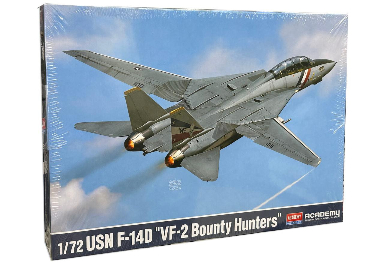 1/72 Academy USN F-14D VF-2 Bounty Hunters Plastic Model Kit
