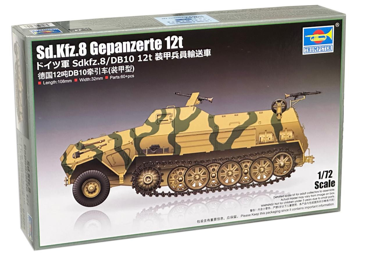 1/72 Trumpeter Sd.Kfz.8 Gepanzerte 12t Halftrack Plastic Model Kit
