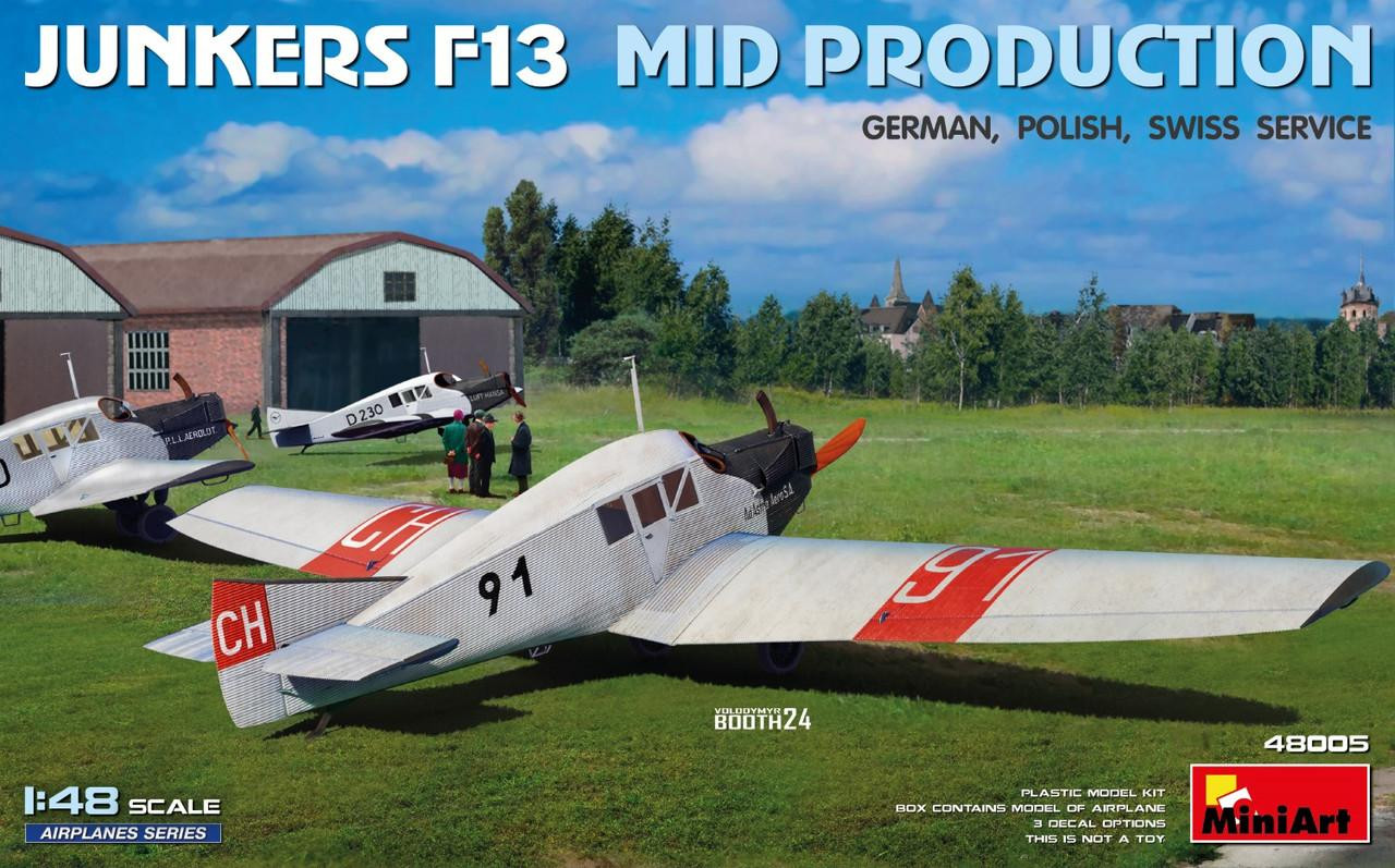 ミニアート　1/48 ユンカースJunkers F13 水上飛行機　初期型 ミニアート 1/48 ユンカースJunkers F13 水上飛行機 初期型