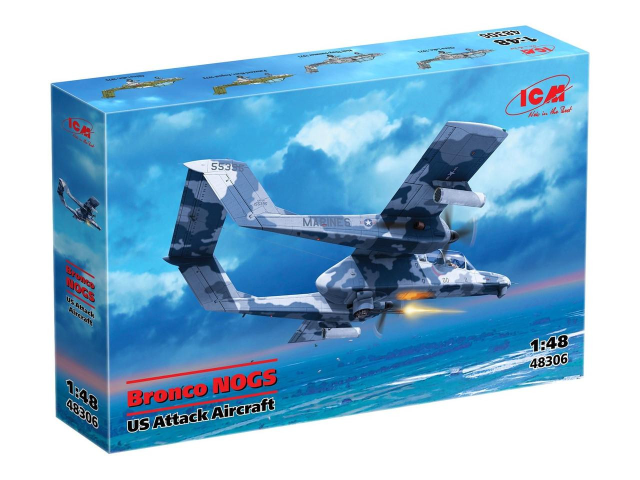 1/48 ICM Bronco NOGS US Attack Aircraft Plastic Model Kit