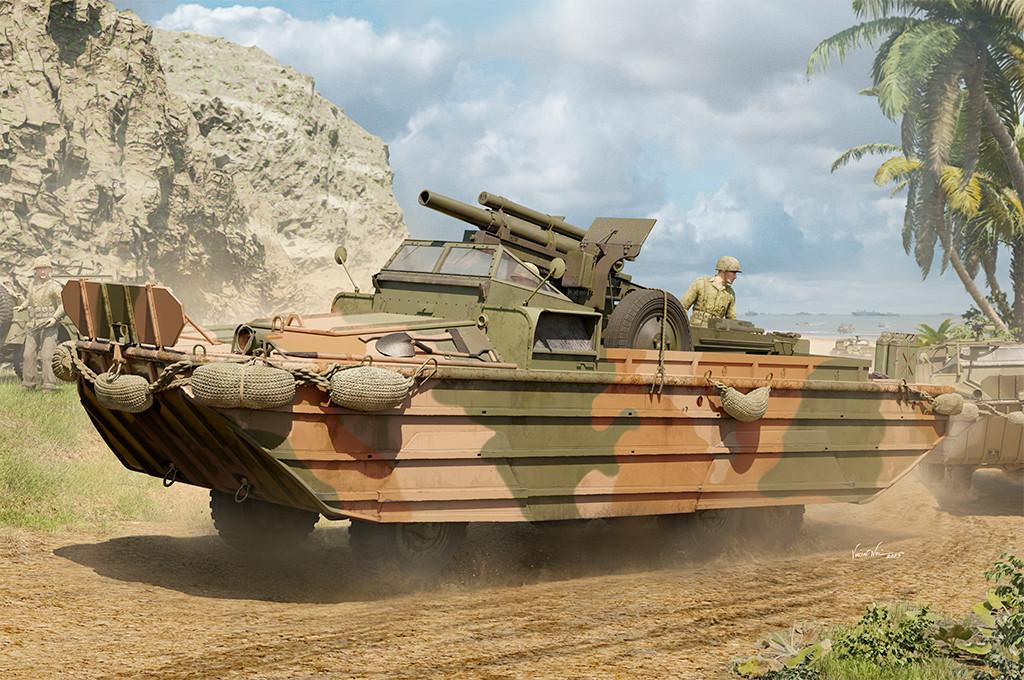アイラブキット1/35GMC DUKW-353 水陸両用車 w/105mm榴弾砲 1/35 I Love Kit GMC DUKW-353 w/105mm Howitzer - Squadron.com