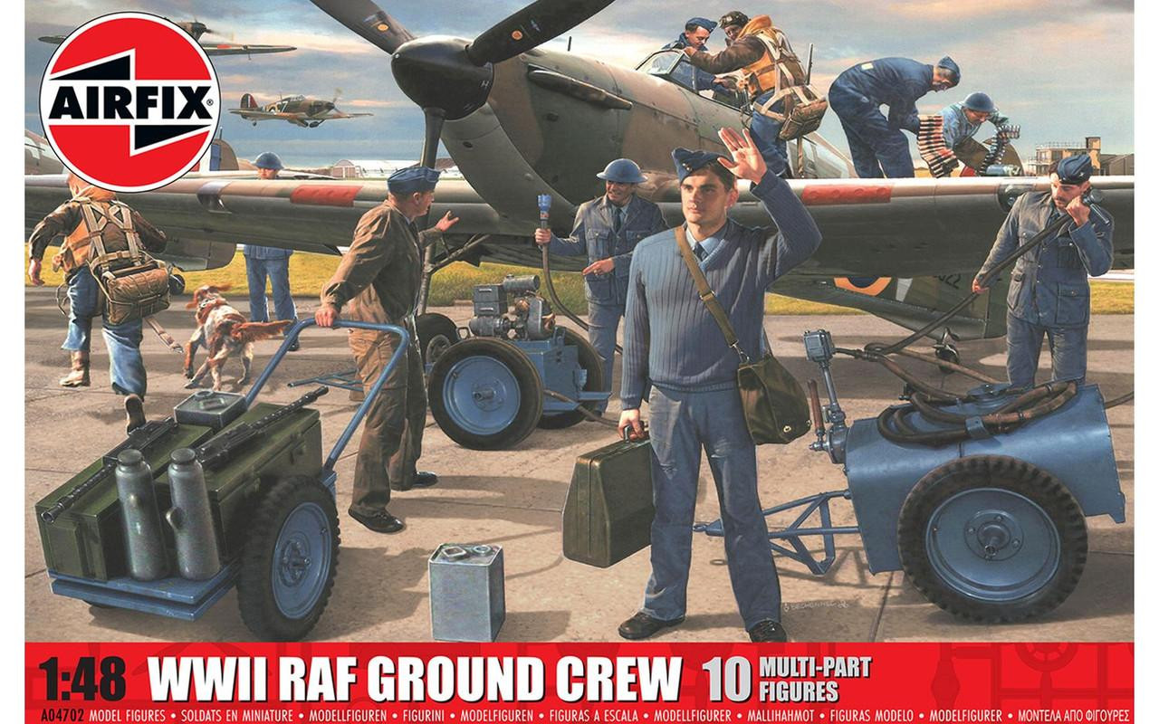 1/48 Airfix WWII RAF Ground Crew Plastic Model Kit - Squadron.com
