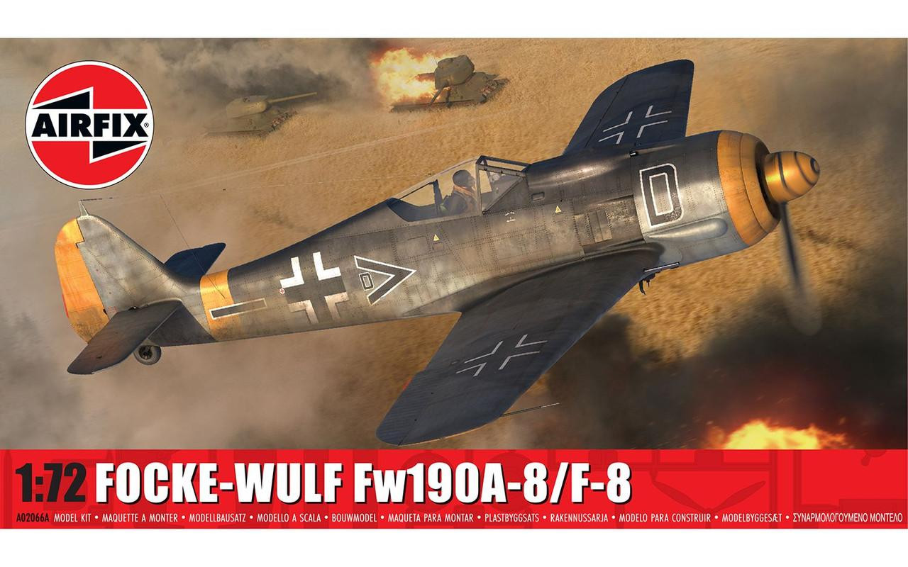 1/72 Airfix Focke-Wulf Fw190A-8/F-8 Plastic Model Kit - Squadron.com
