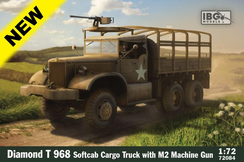1/72 IBG Diamond T968 Cargo Trucksoftcab with M2 - Squadron.com