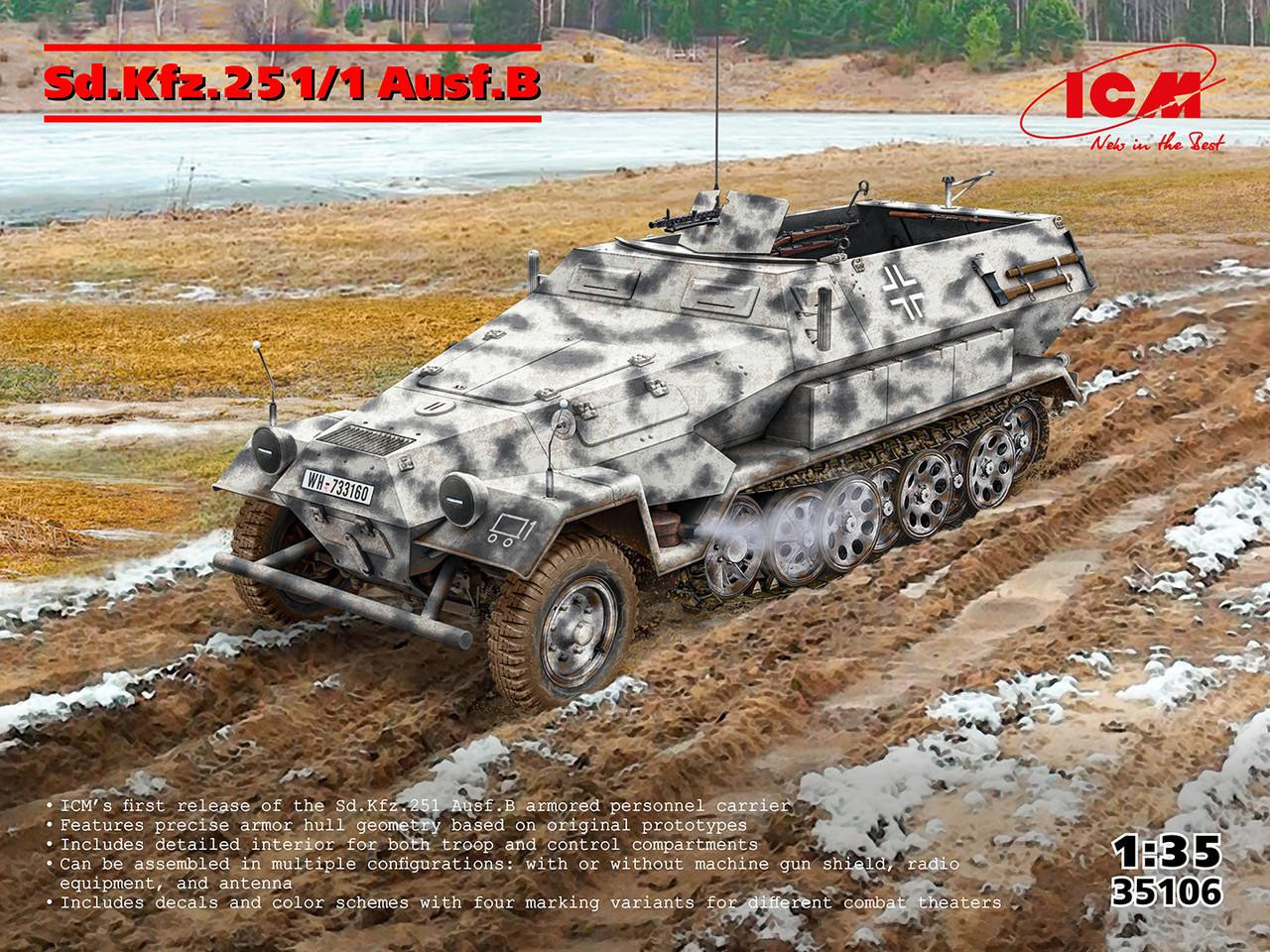 1/35 ICM Sd.Kfz.251/1 Ausf.B Halftrack - Squadron.com