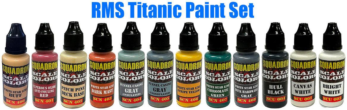 Squadron Colors RMS Titanic Ship Acrylic Airbrush Paint Set - Squadron.com
