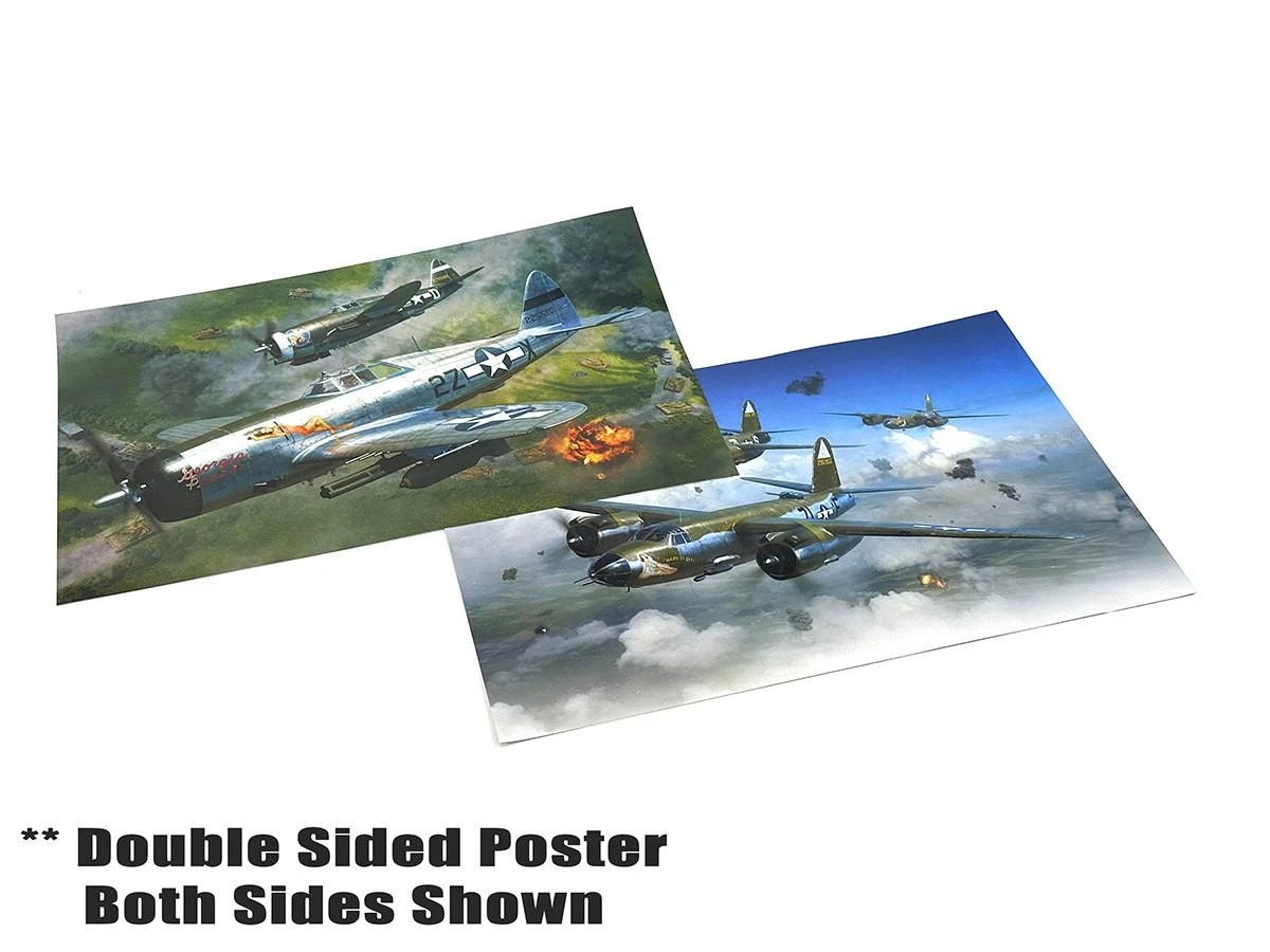Poster - P-47D / B-26B Double Sided (11x17) - Squadron.com