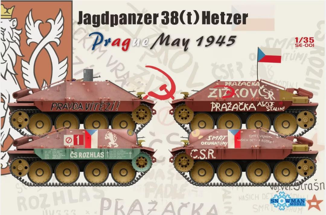 1/35 Snowman Jagdpanzer 38(t) Hetzer Prague May 1945 Plastic Model