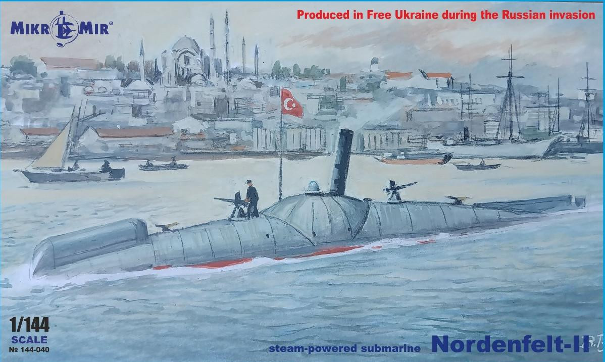 1/144 Mikro Mir Nordenfelt-II Abdul Hamid Ottoman Navy Submarine