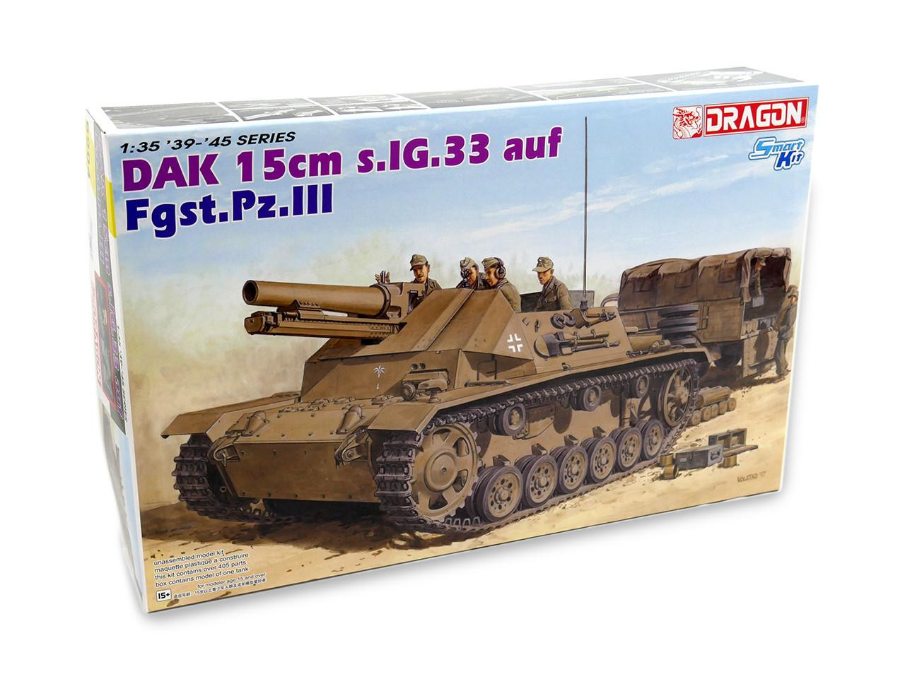 1/35 Dragon DAK 15cm s.IG.33 auf Fgst.Pz.III - Squadron.com