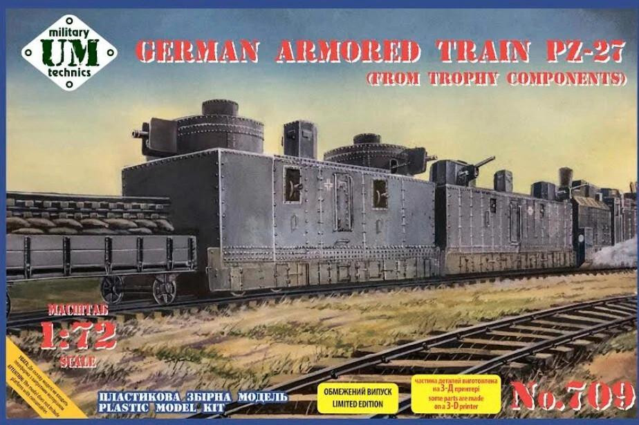 1/72 Uni Model German armored train PZ-27 (from trophy components