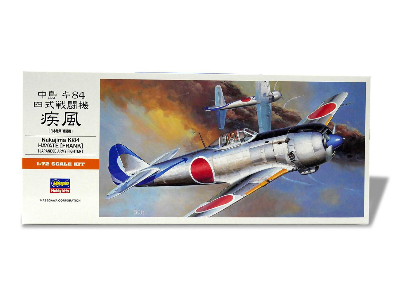 1/72 Hasegawa Ki84 FRANK (HAYATE) Plastic Model Kit - Squadron.com