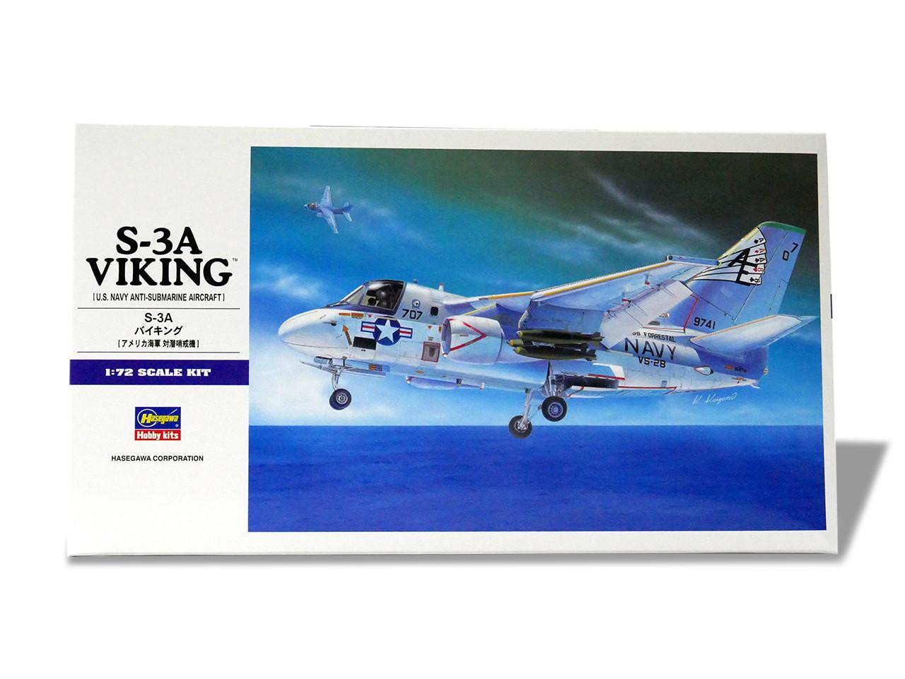 1/72 Hasegawa S-3A VIKING Plastic Model Kit - Squadron.com
