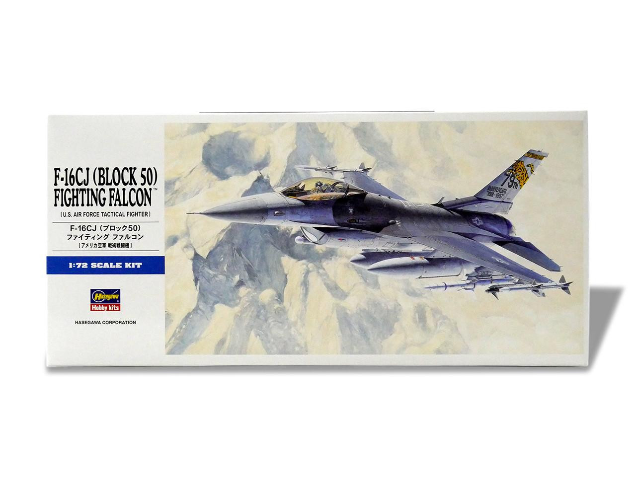1/72 Hasegawa F-16CJ (BLOCK 50) Plastic Model Kit - Squadron.com