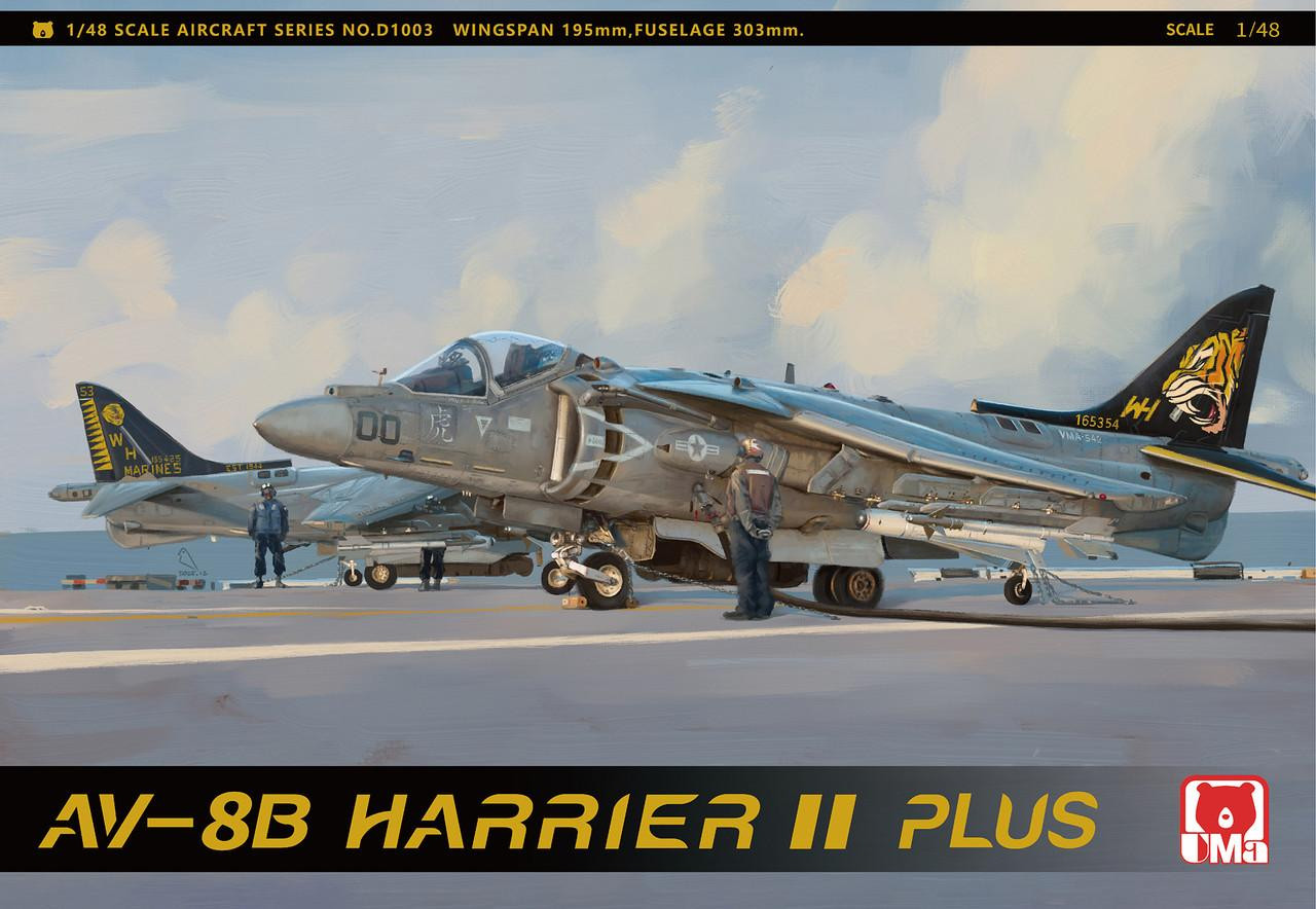 AV-8B HARRIERⅡ 1/48 WING CLUB ソリッドモデル 1/48 UMa Model AV-8B Harrier II Plus (Version 2) Plastic Model Kit