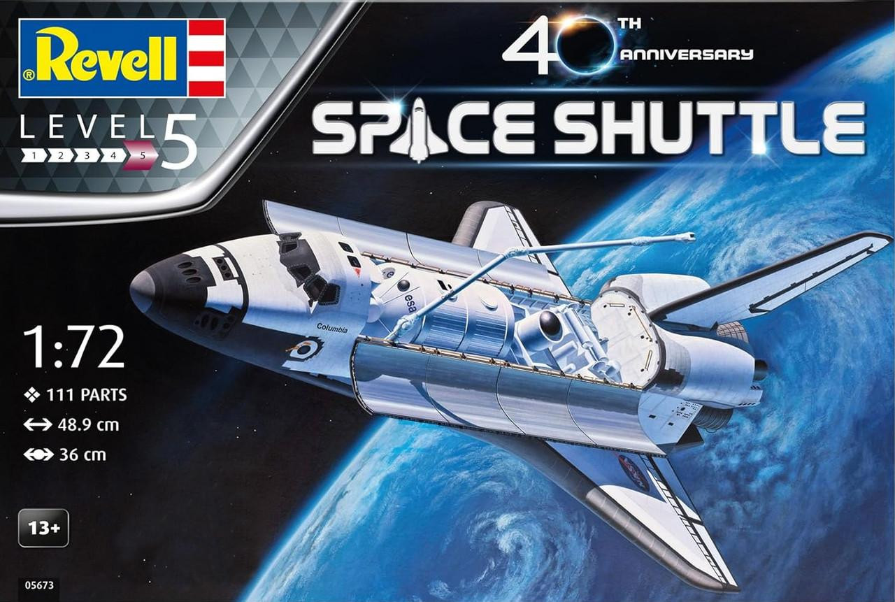 1/72 Revell Space Shuttle - 40th Anniversary Plastic Model Kit