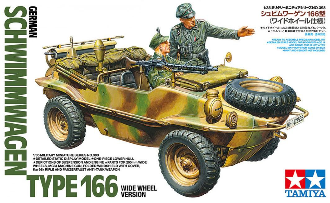 1/35 Tamiya German Schwimmwagen Type 166 Wide Wheel Version