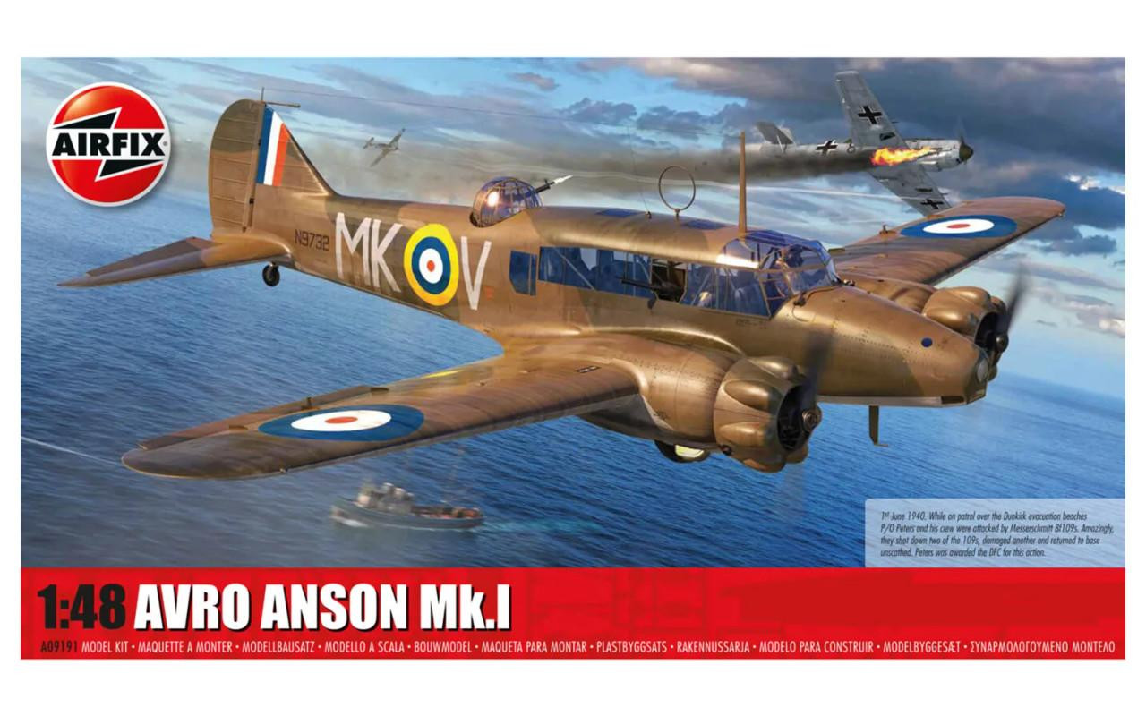 プラッツ製 イギリス空軍・海軍 「アブロ アンソン Mk.1」1/48 1/48 Airfix Avro Anson Mk.I - Squadron.com