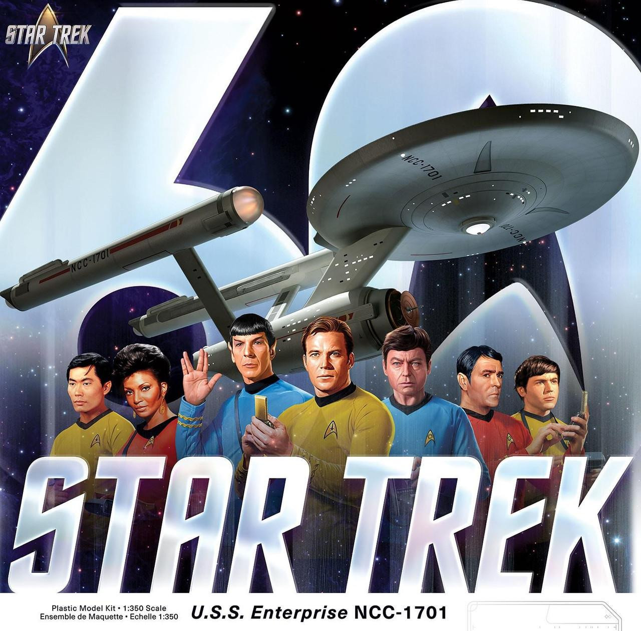 1/350 Polar Lights Star Trek TOS USS Enterprise 60th Anniversary
