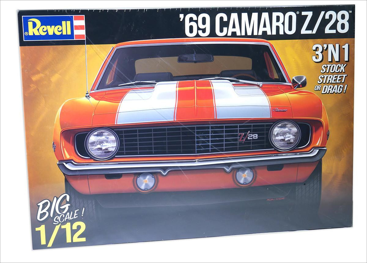 1/12 Revell Carrera 69 Chevy Camaro 3N1 Plastic Model Kit