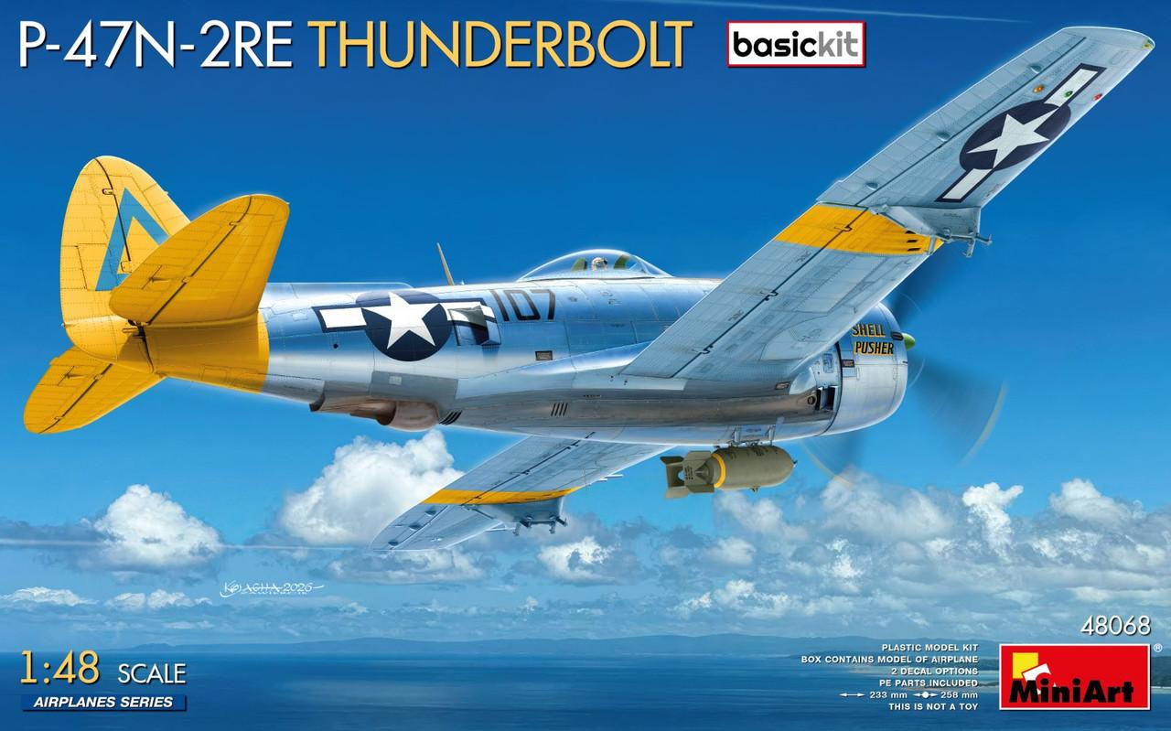 1/48 Miniart P-47N-2RE Thunderbolt (Basic) Plastic Model Kit