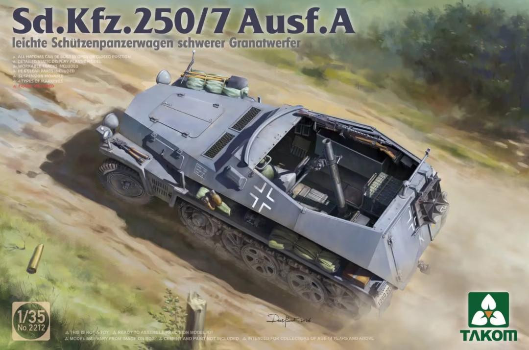 1/35 Takom Sd.Kfz.250/7 Ausf.A German Halftrack - PREORDER