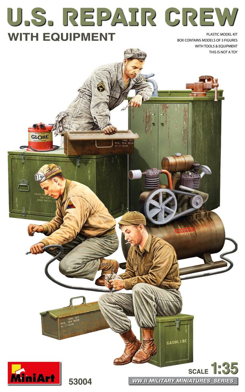 1/35 Miniart US Repair Crew w/Equipment - Squadron.com