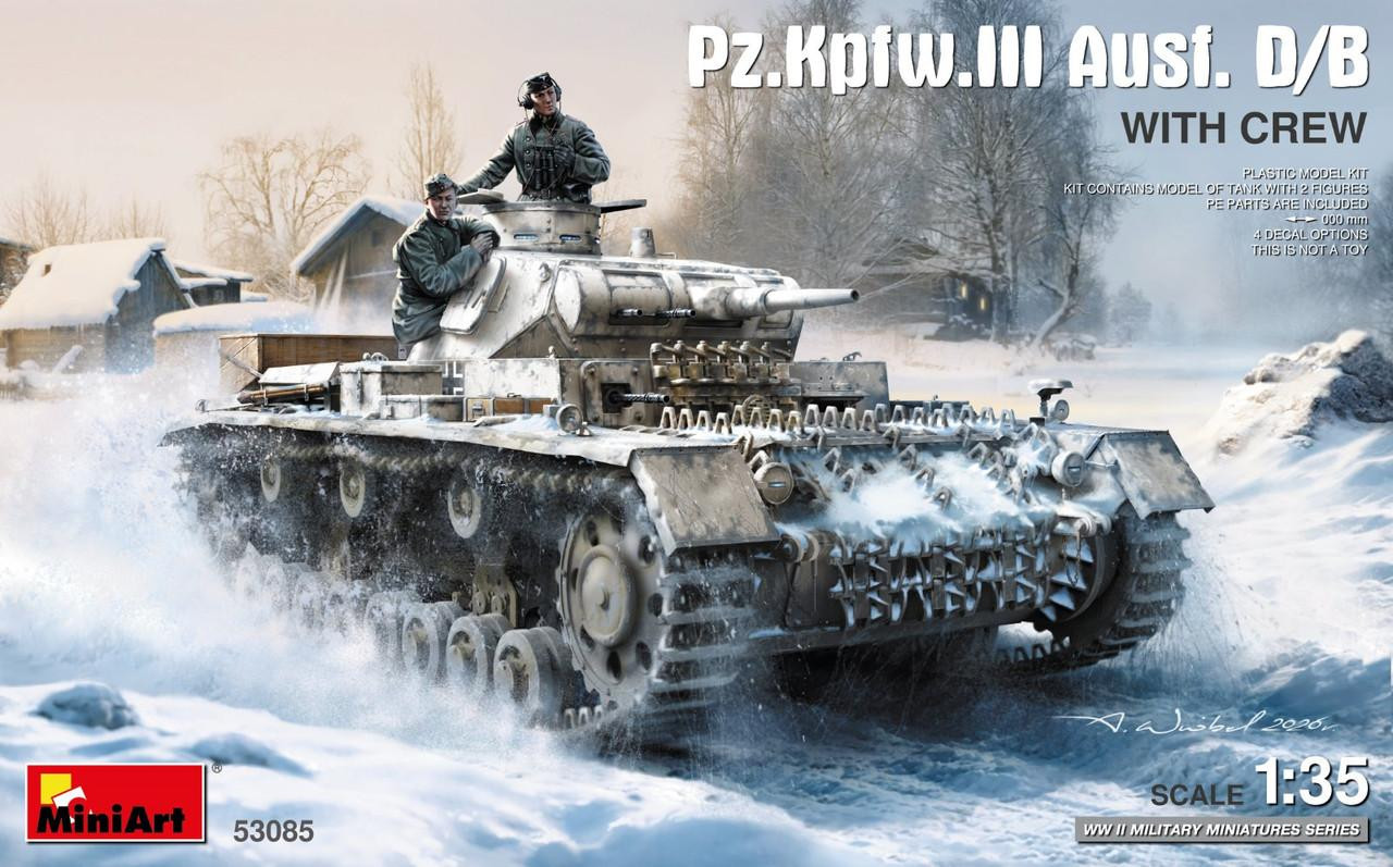 1/35 Miniart Pz.Kpfw.III Ausf. D/B WITH CREW - Squadron.com