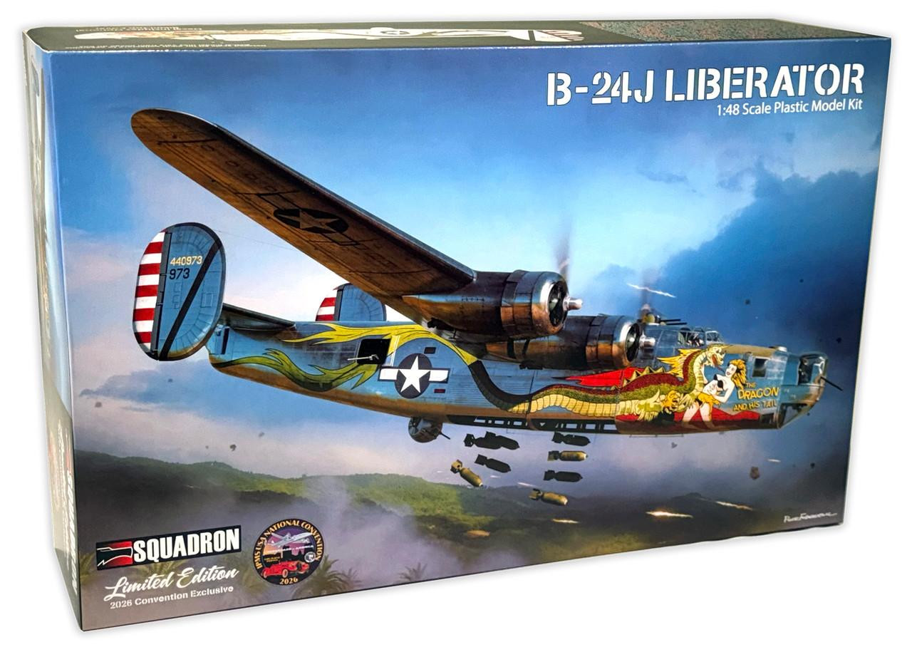 【新品未使用】BURTLE AIRCRAFT 24V 1/48 Squadron B-24J Liberator The Dragon and His Tail 2026