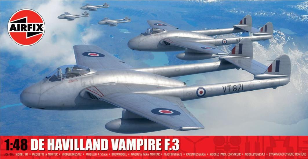 1/48 Airfix De Havilland Vampire F.3 - PREORDER - Squadron.com