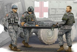 TRP0430 1/35 Trumpeter Modern US Army Ambulance Team Figure Set 4 w/Stretcher MMD Squadron