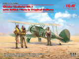 ICM32043 1/32 ICM Gloster Gladiator MkI with British Pilots in Tropical Uniform MMD Squadron