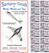 SFA350108s 1/350 Starfighter Decals - VA-35 Black Panthers 1980 MMD Squadron