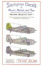 SFA72112 1/72 Starfighter Decals - Wilcats Pt MMD Squadron