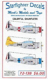 SFA72138 1/72 Starfighter Decals - Colorful Dauntless MMD Squadron