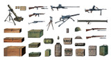 ITL550407 1/35 WWII Accessories Guns, Crates, Bags, etc MMD Squadron