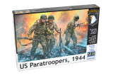 MBL35219 1/35 Master Box US Paratroopers w/Rifles 1944 x3 Plastic Model Kit 35219 MMD Squadron