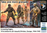 MBL03574 1/35 Master Box Screaming Eagles 101st Airborne Air Assault Division Europe 1944-1945 x4 Figures MMD Squadron