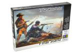 MBL35191 1/35 Master Box Final Stand US Cavalry Soldier Frontiersman and Down Horse Plastic Model Kit MMD Squadron