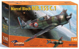 DOR48021 1/48 Dora Wings Marcel Bloch MB155 C1 French Air Force Fighter MMD Squadron