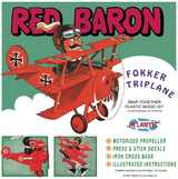 ALM5903 Atlantis Models Red Baron Fokker Triplane with Motor SNAP Plastic Model Kit M5903 MMD Squadron