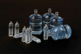 MENSPS10 1/35 Meng Water Bottles 8 and Jugs 4 Translucent Blue Plastic MMD Squadron