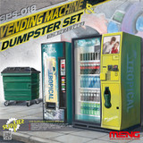 MENSPS18 1/35 Meng Soda Vending Machines and Dumpster MMD Squadron