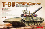 MENTS14 1/35 Meng T90 Russian Main Battle Tank w/TBS86 Dozer MMD Squadron