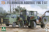 TAK2141 1/35 Takom Bundeswehr T3 Transporter Truck and Feldumschlaggerat FUG 2.5-Ton Forklift Truck 2 Kits MMD Squadron