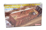 DML6086 1/35 Dragon German Railway Gondola Typ Ommr w/AA Gun Crew Plastic Model Kit MMD Squadron