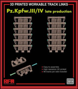 RYE2014 1/35 Ryefield Model 3D Workable Track Links PzKpfwIII/IV Late Production MMD Squadron