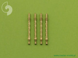 MAS-AM-72-031 1/72 Master Model British Mk 2 Browning .303 caliber 7,7mm with flash hider 4pcs MMD Squadron
