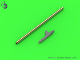 MAS-AM-72-146 1/72 Master Model US WWII Pitot Tube - Shark-fin type probe 1 pc - used on P-36, P-39, P-40, P-47, A-36, B-239, T-6, B-25 and many more MMD Squadron