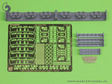 MAS-SM-350-095 1/350 Master Model USN 40 mm/56 Bofors quadruple mount ver.3 / with Mk-51 director - resin, PE and turned parts - 6pcs MMD Squadron